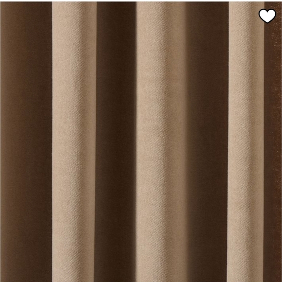 West Elm Cotton Velvet Curtain, Color Elm, Size 48×108 In, Retail $169.00US - Picture 3 of 10